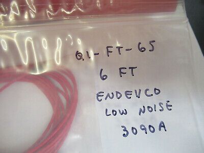 PCB ENDEVCO LOW NOISE CABLE 72in 3090A for accelerometer AS PICTURED &Q1-FT-65