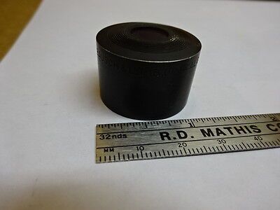 MICROSCOPE PART MOUNTED LENS BLUE FILTER BAUSCH LOMB OPTICS AS IS #81-69