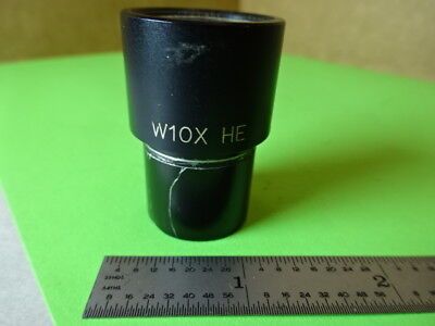 W10X HE WITH MICROMETER POINTER EYEPIECE OPTICS MICROSCOPE PART AS IS #L5-B-34