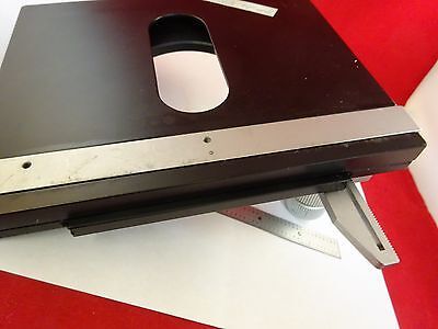 MICROSCOPE PART STAGE TABLE MICROMETER BIN#N3