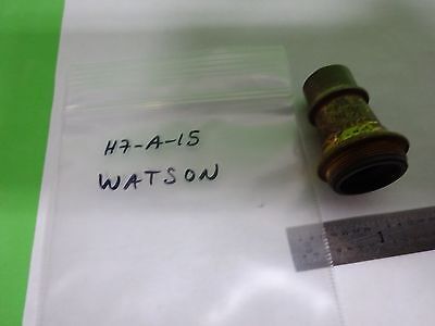 MIKROSKOPTEIL OBJEKTIV WATSON UK 1/6 VINTAGE OPTICS AS IS BIN#H7-A-15