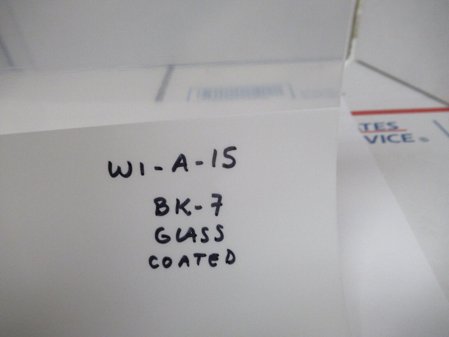 MIL SPEC OPTICAL FLAT COATED BK7 GLASFENSTER LASEROPTIK WIE ABGEBILDET W1-A-15