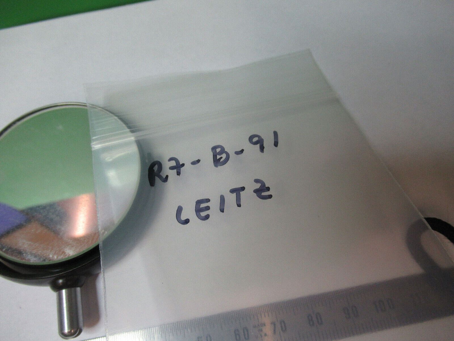 ANTIQUE ERNST LEITZ MIRROR ASSEMBLY OPTICS MICROSCOPE PART AS PICTURED #R7-B-91