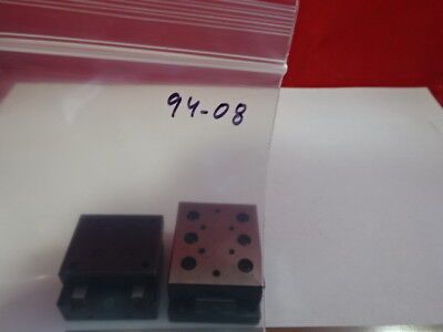 LOT 2 EA STEEL POSITIONING STAGE SLIDE BEARING for OPTICS FIXTURE #94-08