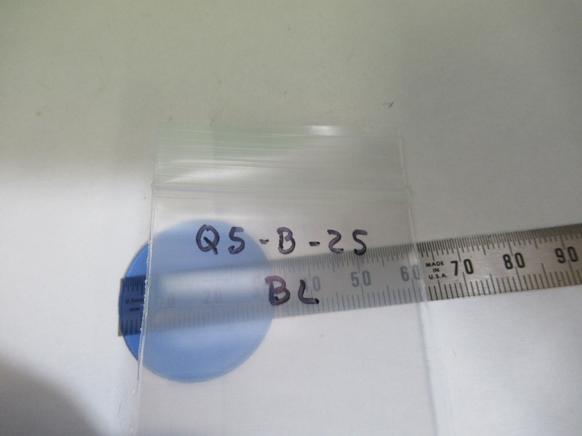 BAUSCH LOMB BLUE GLASS FILTER ANTIQUE MICROSCOPE PART as pictured Q5-B-25