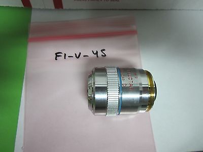 MICROSCOPE LEITZ WETZLAR GERMANY OBJECTIVE FLUOTAR 50X D INFINITY BIN#F1-V-45