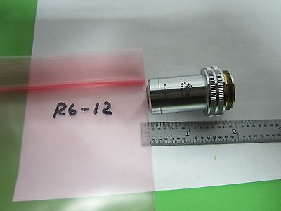 MICROSCOPE PART OBJECTIVE LEITZ WETZLAR GERMANY 10X OPTICS AS IS BIN#R6-12