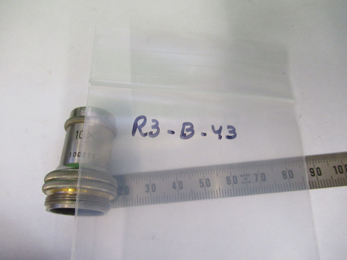Antique Olympus Japan Objective 10X Optics Microscope Part
