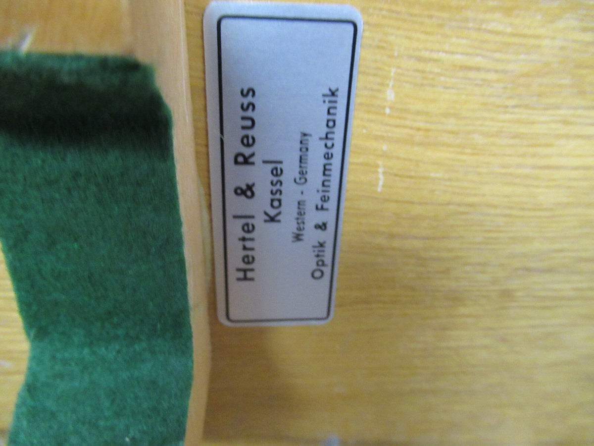 EMPTY HERTEL REUSS WOOD CABINET ANTIQUE MICROSCOPE PART AS PICTURED #TB-3