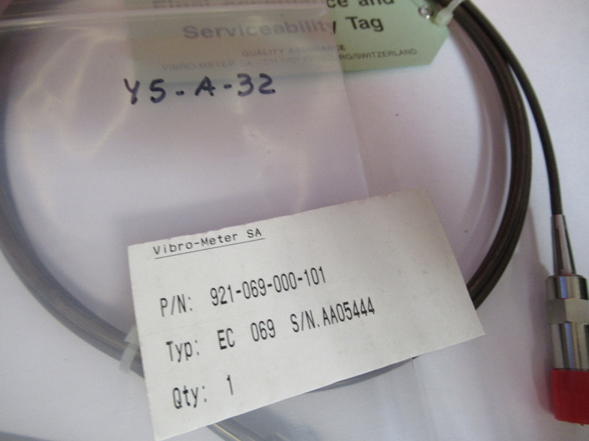 MEGGITT VIBRO-METER CABLE 921-069-000-101 HIGH TEMP SENSOR AS PICTURED Y5-A-32