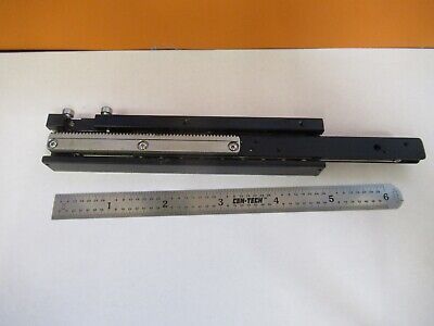 FOR PARTS OLYMPUS JAPAN STAGE RAIL MICROSCOPE PART AS PICTURED &19-B-28