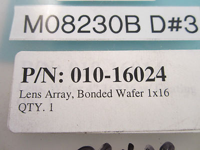 WAFER BONDED OPTICAL ARRAY OPTICS APPLICATION
