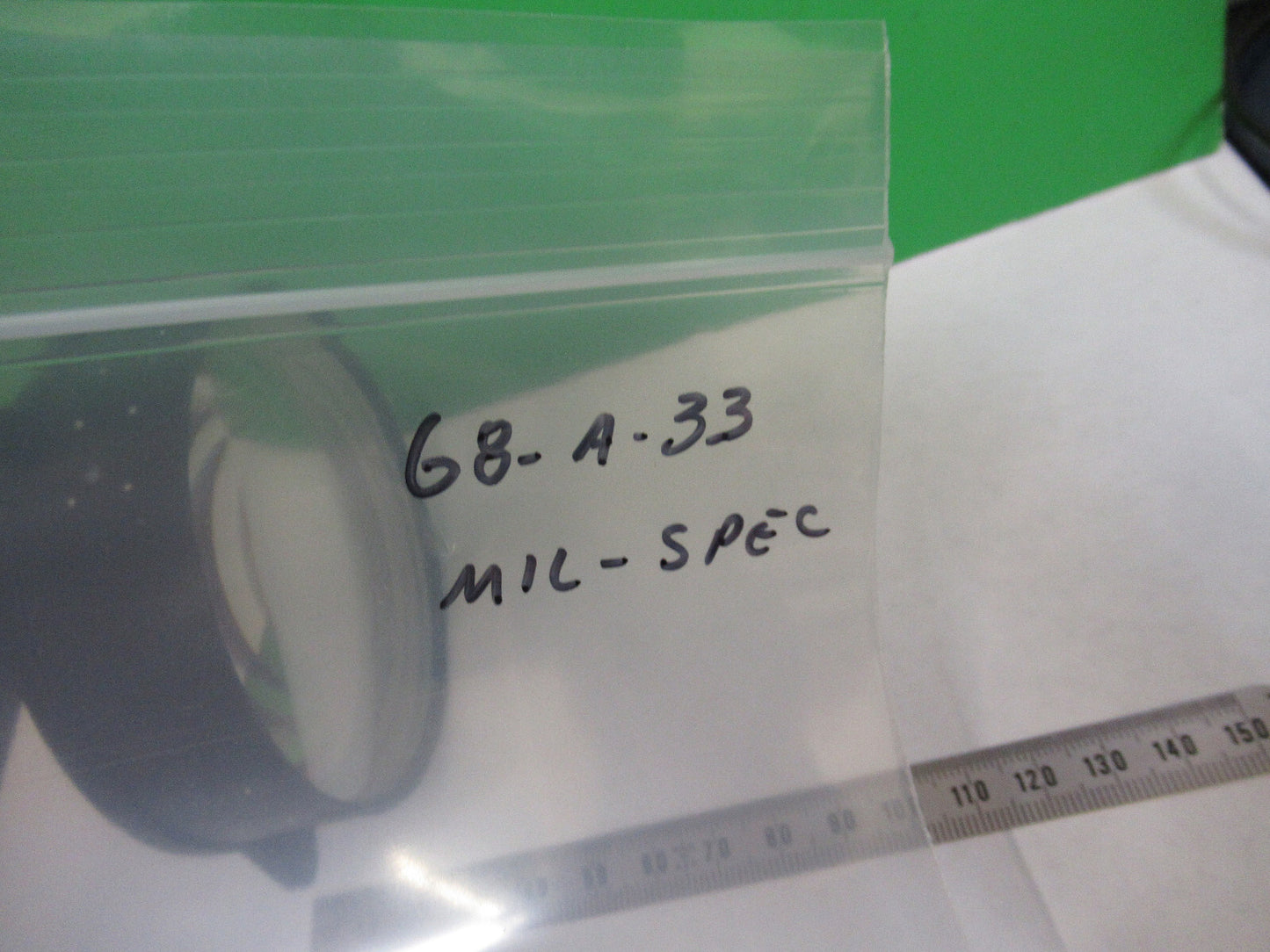 OPTICAL MIL SPEC LARGE MOUNTED LENS LASER OPTICS AS PICTURED G8-A-33