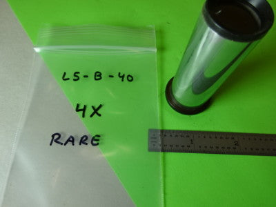 RARE EYEPIECE 4X OCULAR OPTICS MICROSCOPE PART AS IS #L5-B-40