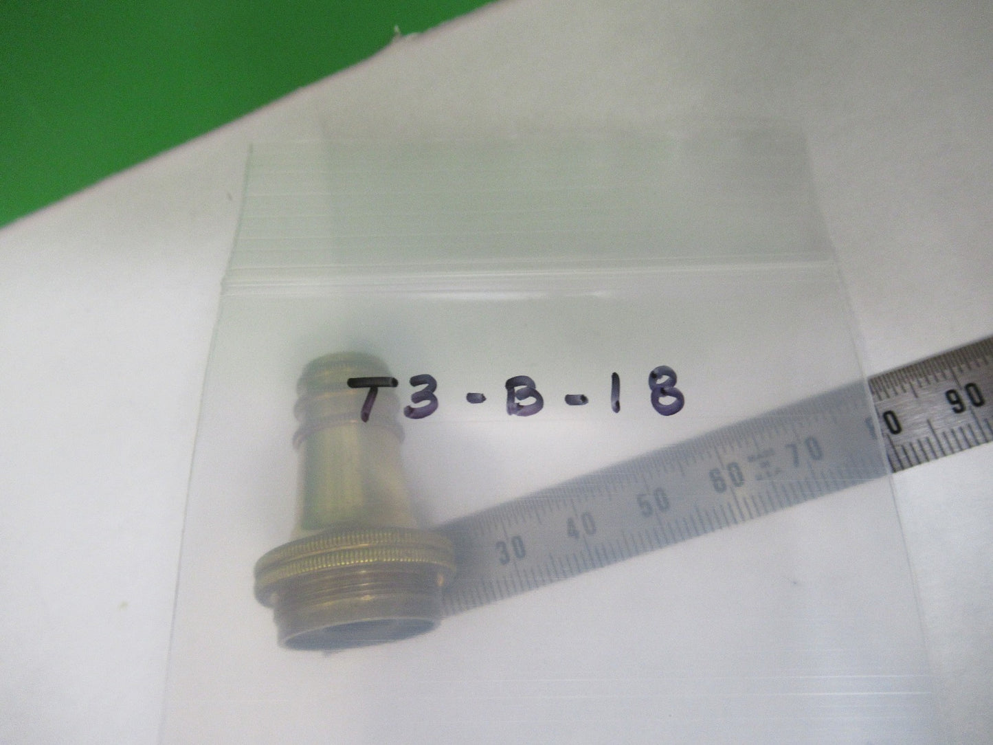 ANTIQUE BRASS OBJECTIVE CARL ZEISS 1900's RARE OPTICS MICROSCOPE PART F3-B-18
