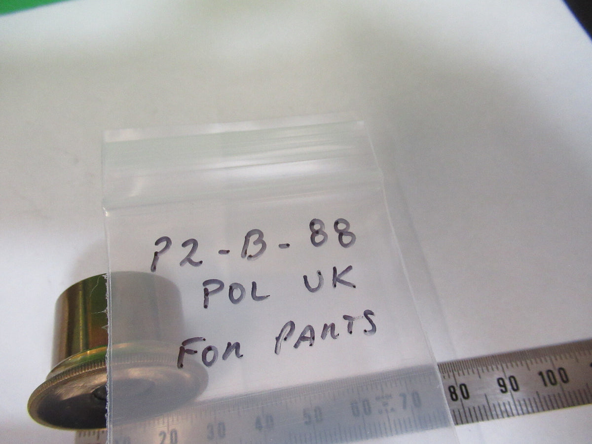 Antique Brass Polarizer Pol Piece UK England Microscope Part