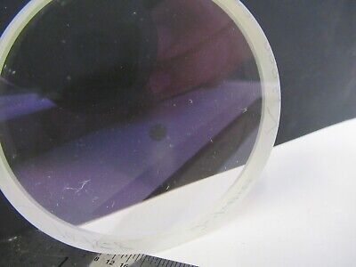 OPTICAL LENS hole in center coating OPTICS AS IS #A3-B-32