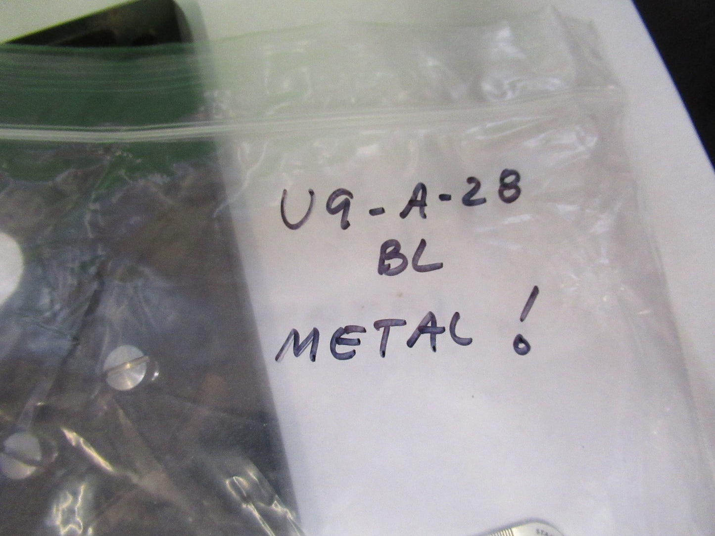 ANTIQUE BAUSCH LOMB METAL heavy STAGE TABLE MICROSCOPE PART AS PIC U9-A-28