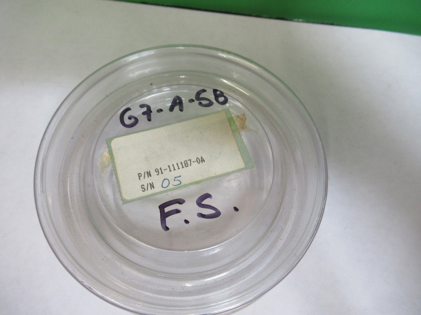 OPTICAL FLAT 3" FUSED SILICA VERY NICE PRO LASER OPTICS AS PICTURED G7-A-58