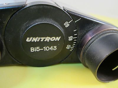 MICROSCOPE PART UNITRON HEAD B15-1043 AS IS OPTICS BIN#C1-26