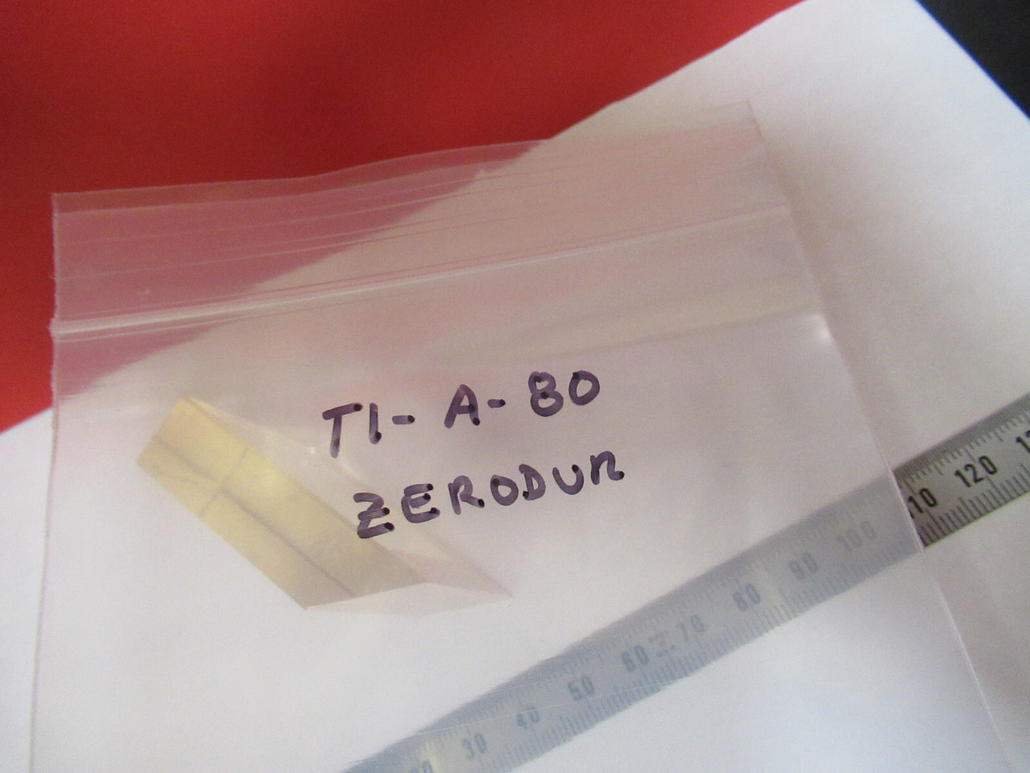 OPTICAL ZERODUR HIGHLY POLISHED TRUNCATED LASER OPTICS AS PICTURED T1-A-80