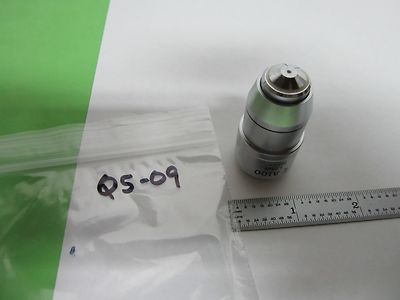 MICROSCOPE PART OBJECTIVE OLYMPUS JAPAN E A100 OPTICS AS IS BIN#Q5-09