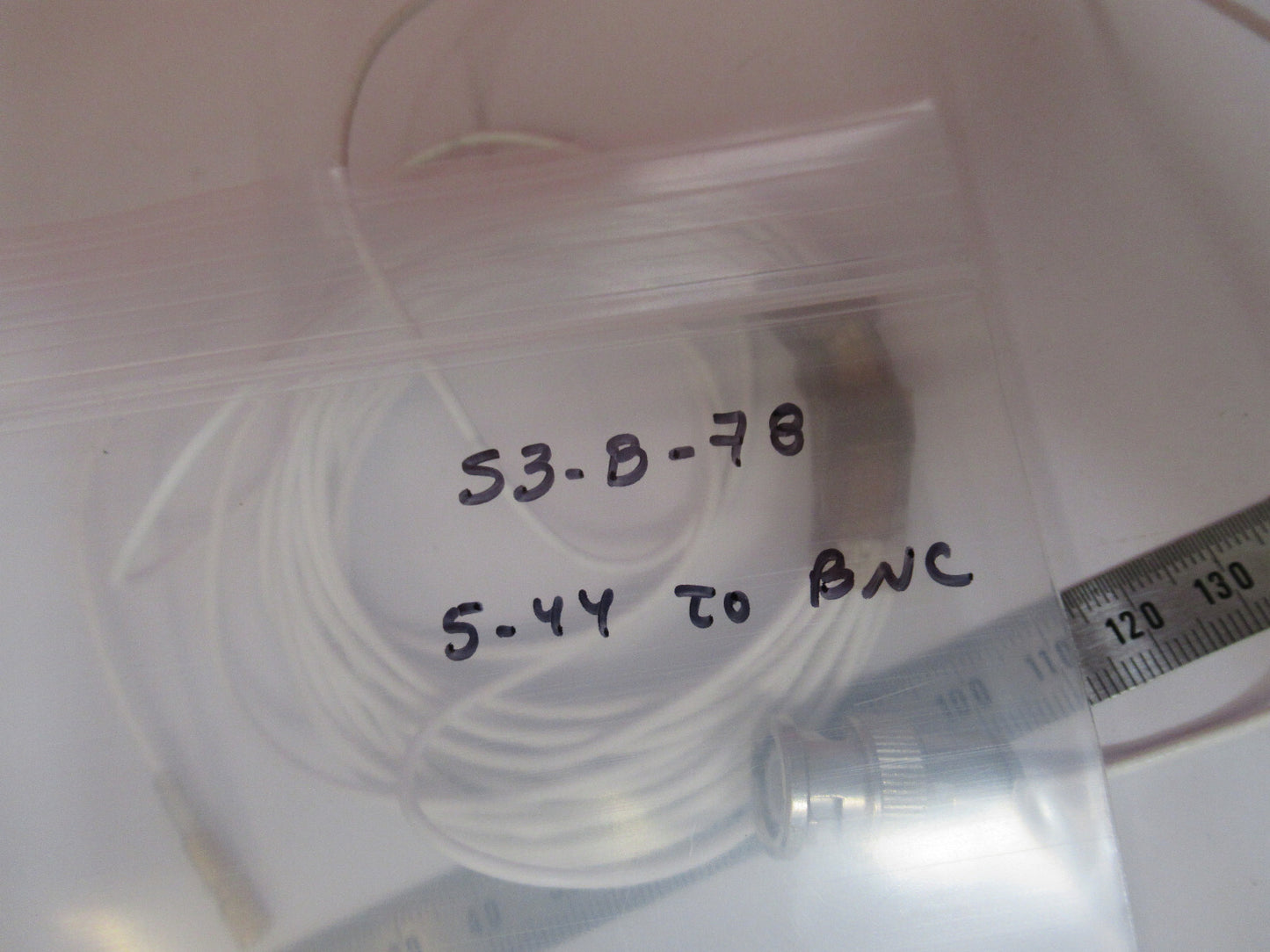 ACCELEROMETER CABLE LOW NOISE BNC to 5-44 connector 10FT AS PICTURED S3-B-78