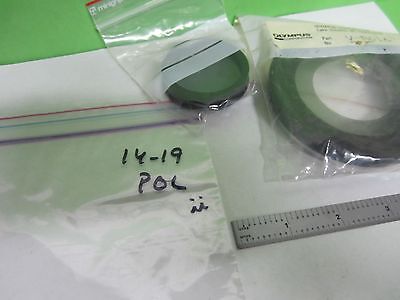 MICROSCOPE PART POLARIZER OLYMPUS POL V-R016 OPTICS BIN#25-14-19