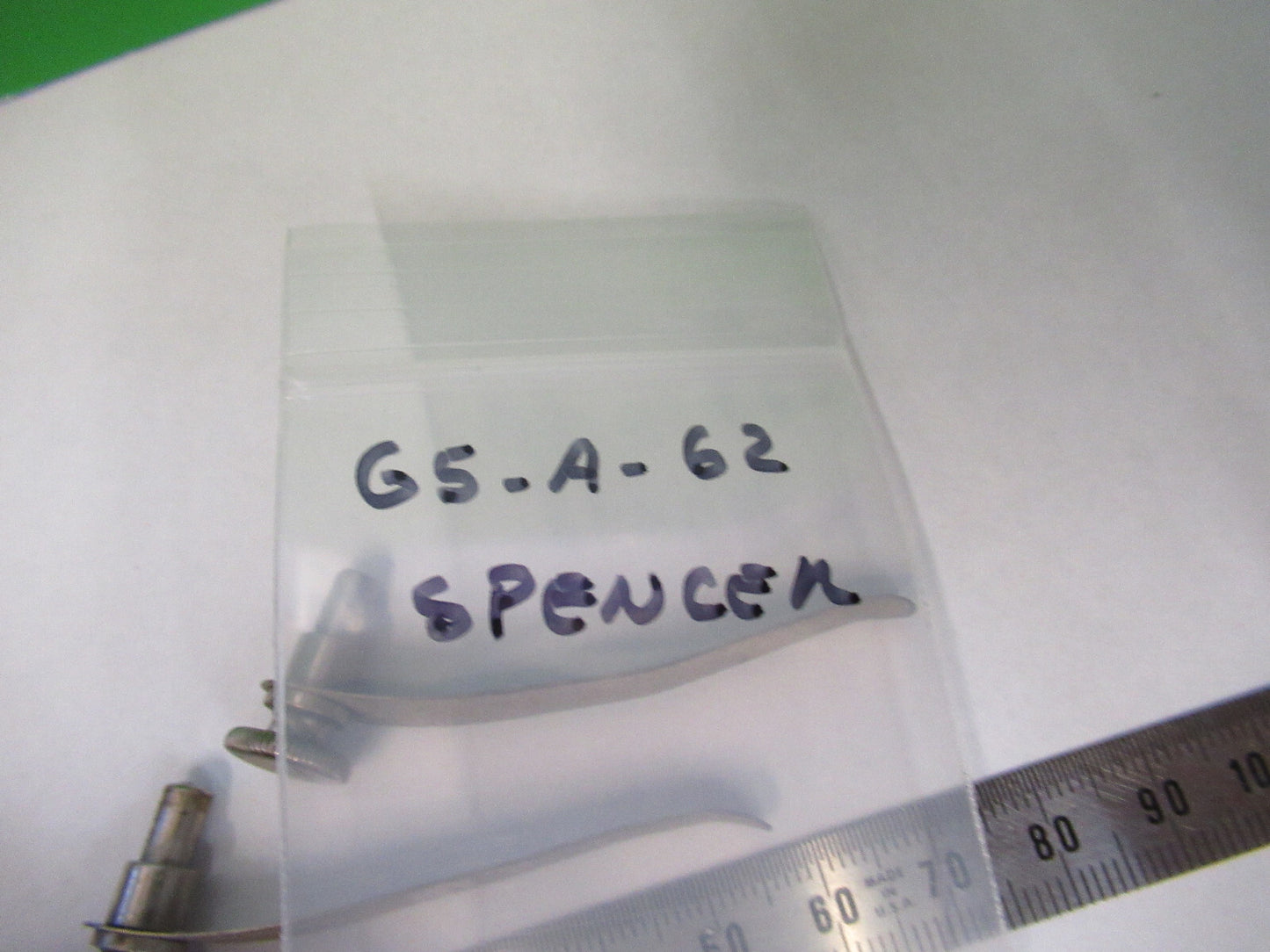 ANTIQUE SPENCER PAIR OF CLIPS STAGE MICROSCOPE PART AS PICTURED #G5-A-62