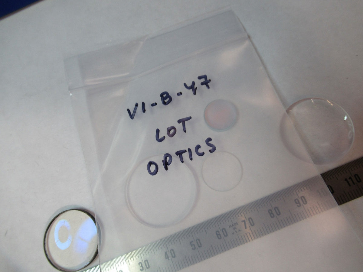 Lot Lenses Optics Lens Convex Microscope Part