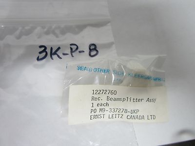 OPTICAL MICROSCOPE PART LEITZ BEAM SPLITTER NICE OPTICS BIN#3K-P-8