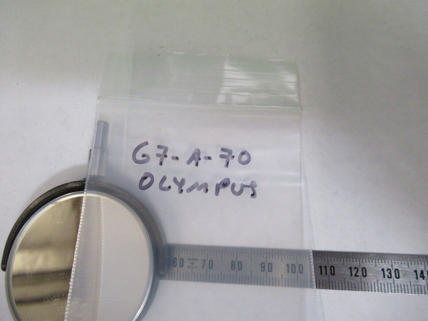 OLYMPUS JAPAN MIRROR ASSEMBLY OPTICS MICROSCOPE PART AS PICTURED G7-A-70