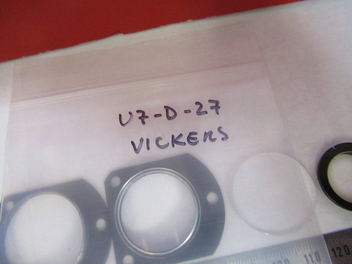 Vickers England UK Lot Lenses Optics Microscope Part