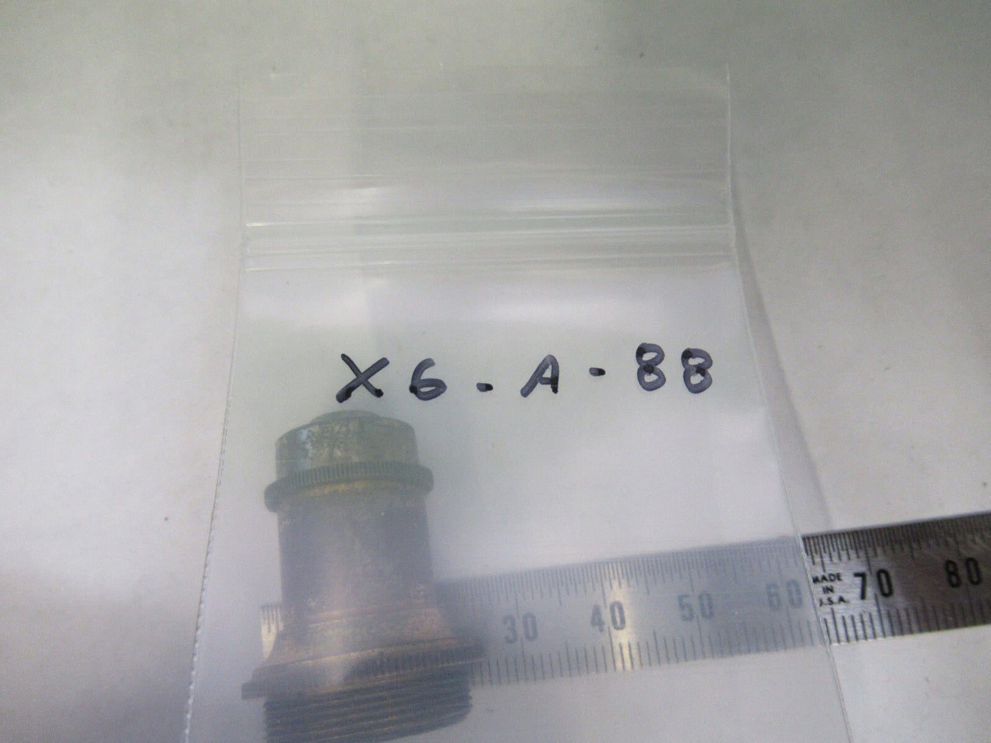 WATSON LONDON ANTIQUE BRASS OBJECTIVE MICROSCOPE PART OPTICS AS PICTURED X6-A-88