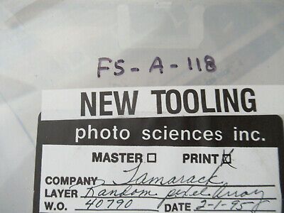 COLLECTABLE PHOTOMASK PHOTO SCIENCES ELECTRONIC COMPONENTS RARE AS PIC &F5-A-118