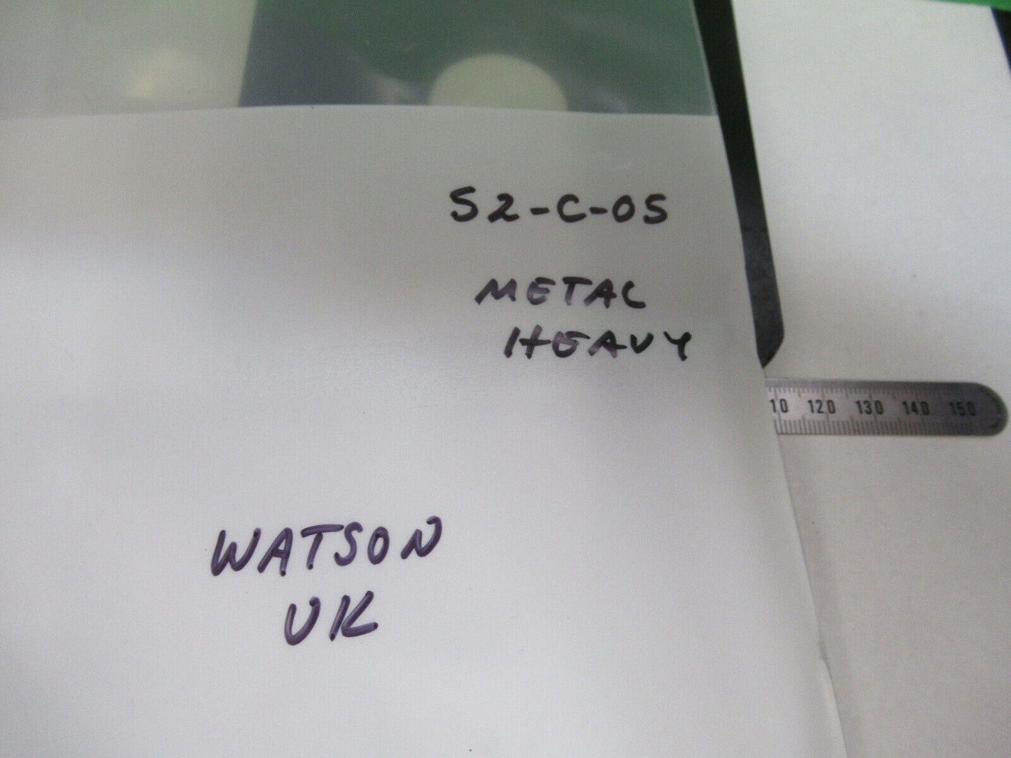 ANTIQUE WATSON LONDON STAGE TABLE METAL MICROSCOPE PART AS PICTURED S2-C-05