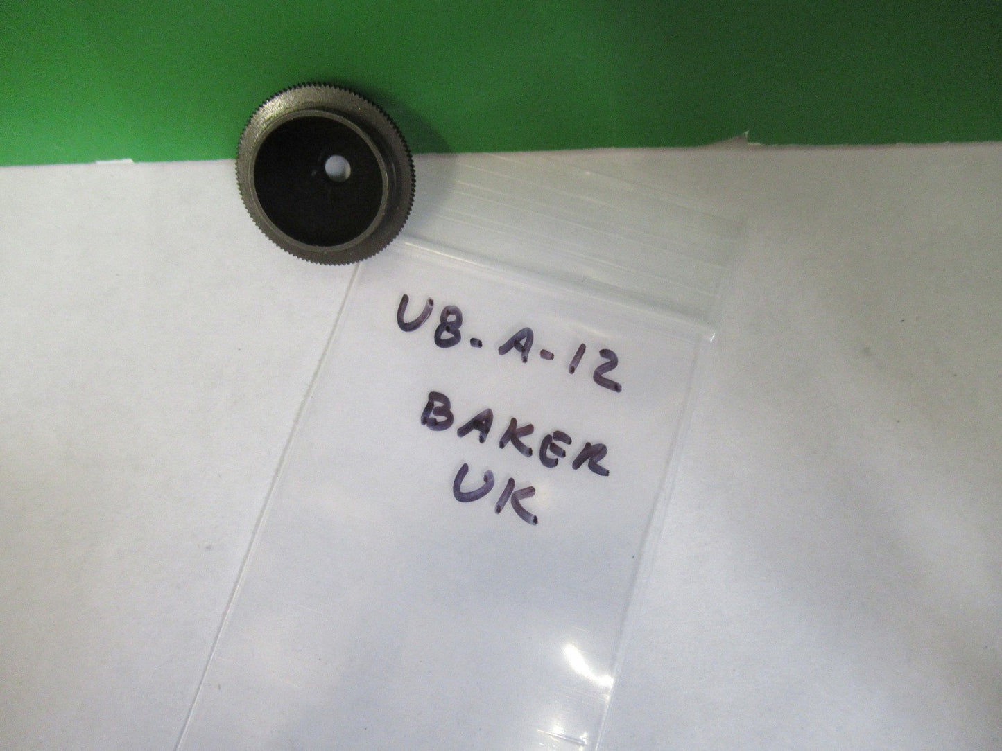 ANTIQUE BAKER UK CONDENSER PIECE MICROSCOPE PART AS PICTURED U8-A-12