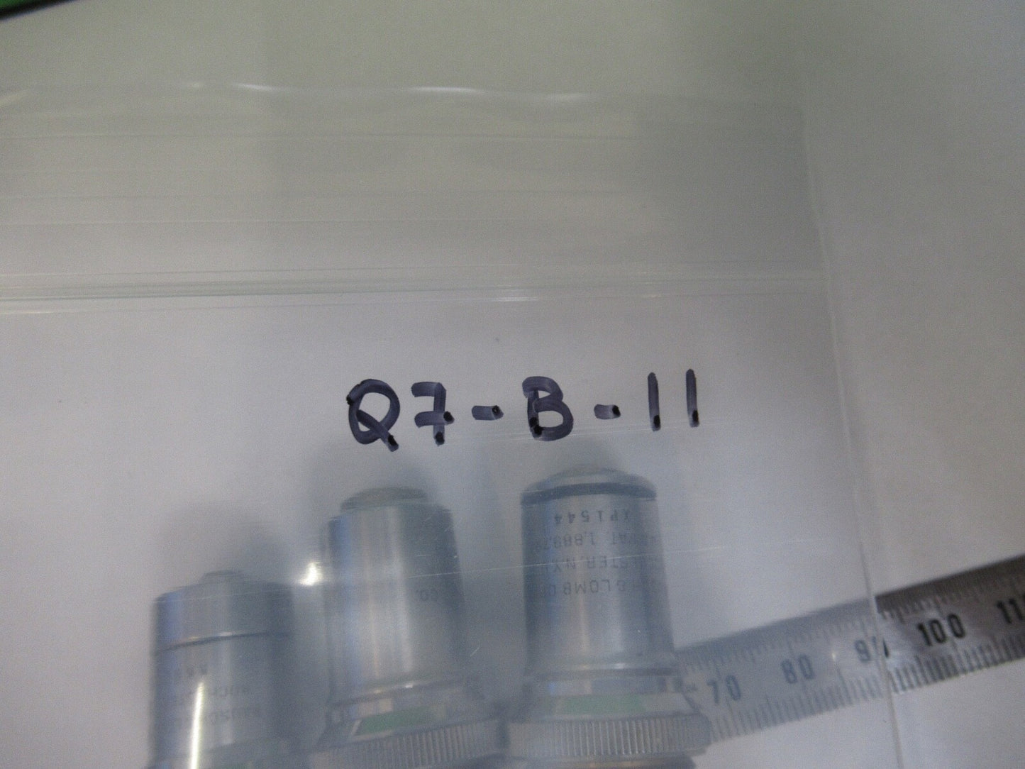 LOT OBJECTIVES BAUSCH LOMB OPTICS MICROSCOPE PART AS PICTURED Q7-B-11