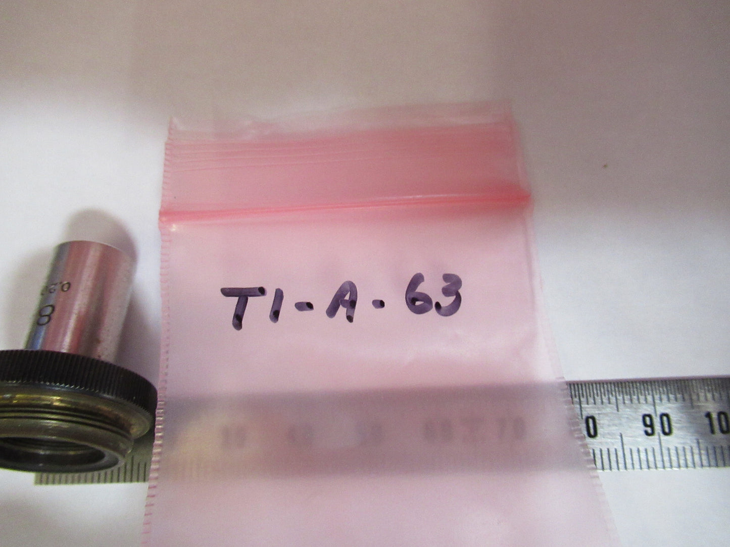 ANTIQUE CARL ZEISS JENA "8" OBJECTIVE MICROSCOPE PART AS PICTURED T1-A-63