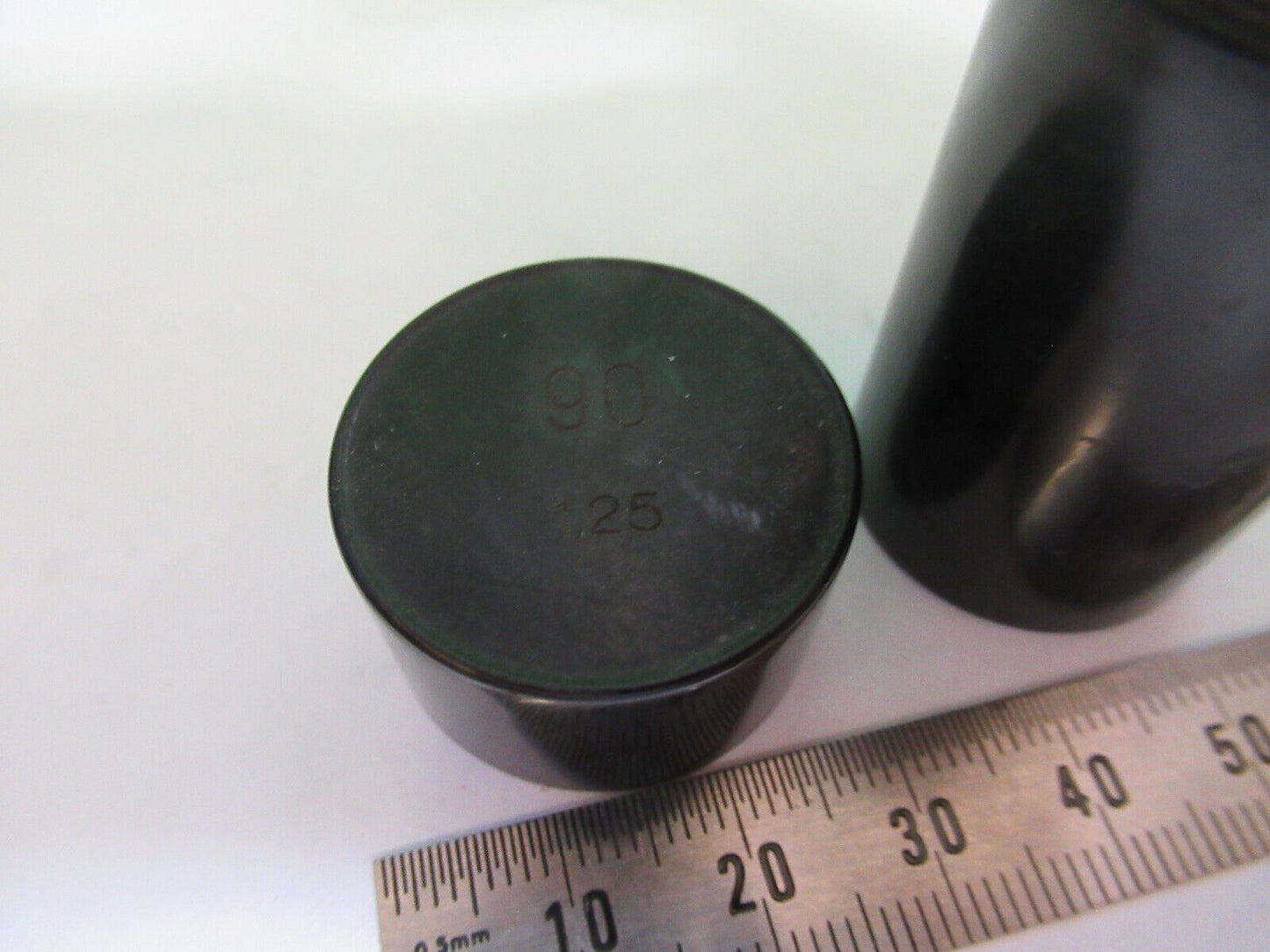 EMPTY ANTIQUE BRASS OBJECTIVE CAN CARL ZEISS 90 MICROSCOPE AS PICTURED G7-A-09