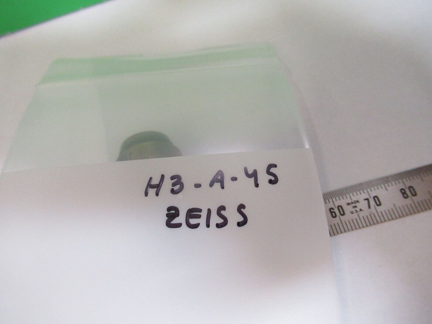 ANTIQUE BRASS CARL ZEISS APO 4mm OBJECTIVE MICROSCOPE AS PICTURED #H3-A-45