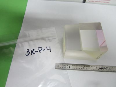 OPTICAL PRISM ASSEMBLY TWO DIFFERENT GLASSES MIL SPEC LASER OPTICS BIN#3K-P-4