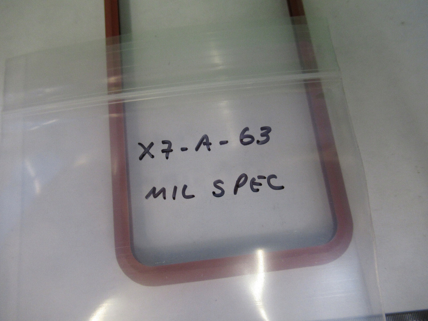 OPTICAL MIL SPEC THICK BK7 GLASS TARGET WINDOW LASER OPTICS AS PICTURED X7-A-63