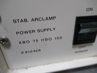 CARL ZEISS ARC XB0 75W LAMP MICROSCOPE LAMP POWER SUPPLY AS PICTURED &TC-4