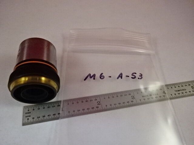 MICROSCOPE PART OLYMPUS JAPAN OBJECTIVE NEO 10X OPTICS AS IS #M6-A-53