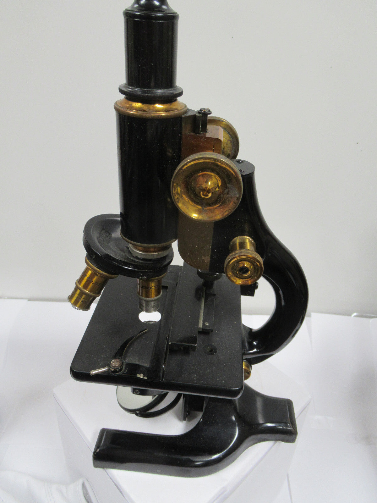 ANTIQUE BRASS SPENCER 1926 circa MICROSCOPE as shown OPTICS #LOBBY