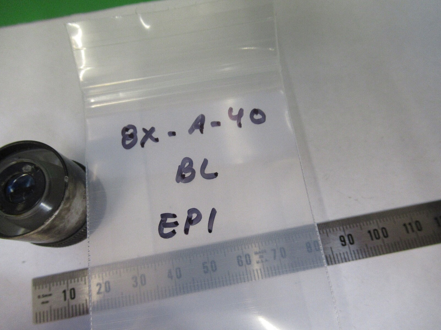 BAUSCH LOMB 8X EPI OBJECTIVE /215 LENS MICROSCOPE PART AS PICTURED 8X-A-40