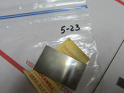 METROLOGY INSPECTION ROCKWELL HARDNESS TEST STANDARD BIN#5-23