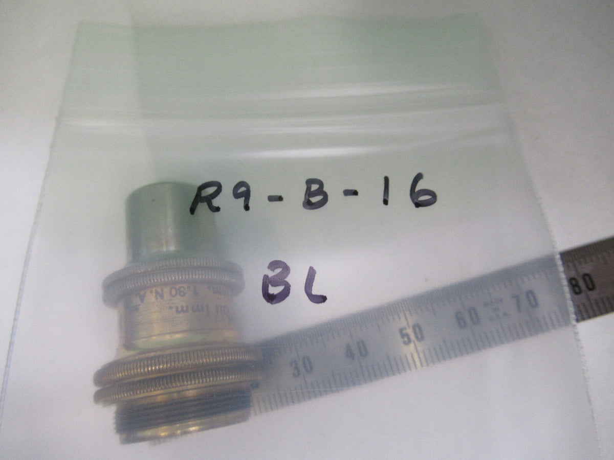 ANTIQUE BAUSCH LOMB BRASS OBJECTIVE 1.9mm MICROSCOPE PART AS PICTURED #R9-B-16