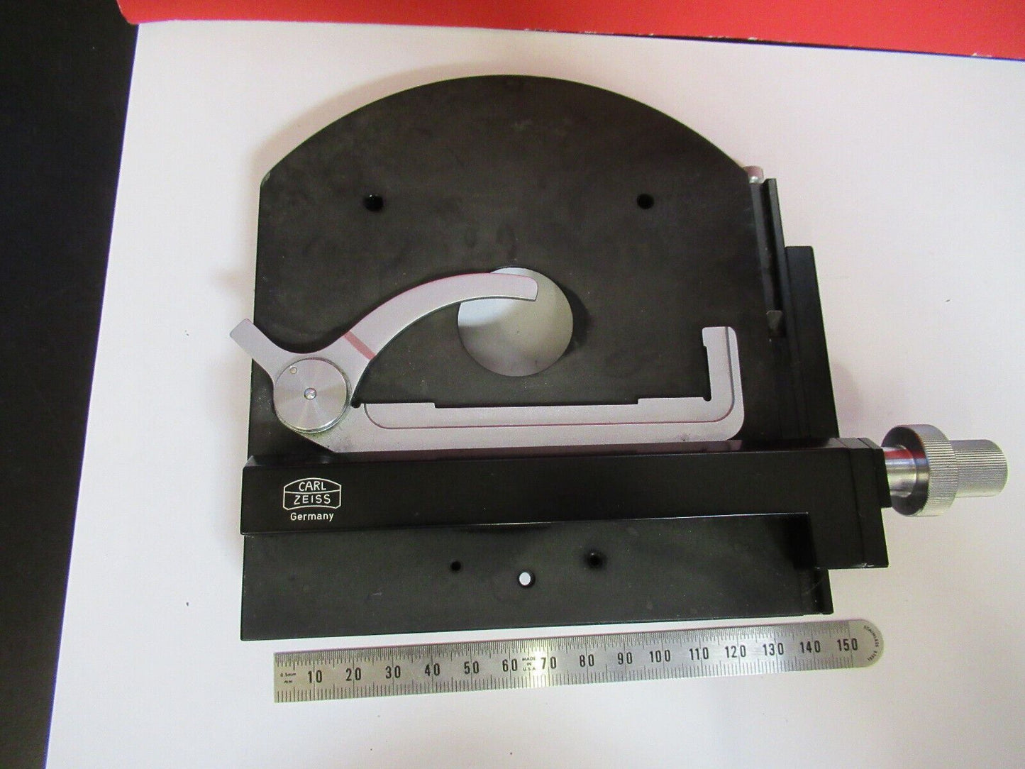 ZEISS GERMANY STAGE TABLE XY MICROSCOPE PART AS PICTURED S9-FT-89